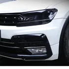 Для Volkswagen Tiguan 2017 2018 2019 2020 Автомобильная фара Защитная черная прозрачная пленка наклейка против царапин Универсальный Стайлинг