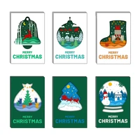 d0ac 24 sets christmas greeting cards holiday postcards with envelopes seal stickers merry christmas festival supplies