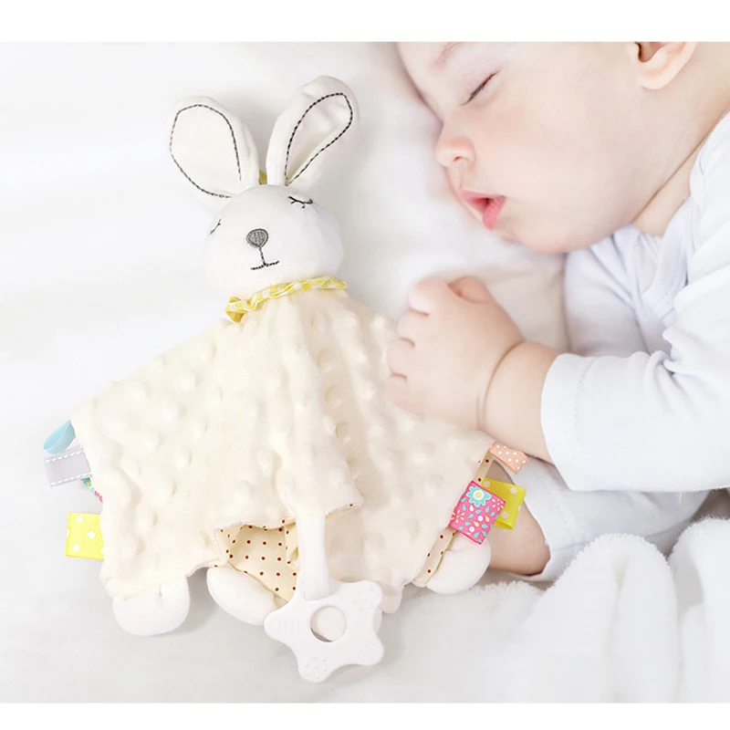 

Baby Stuffed Animal Toys Teether Soothe Appease Towel Soft Plush Comforting Toy Soothing Towel Soothing Towel Baby Sleep Toys
