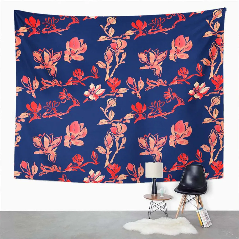 

Vintage Tapestry Hawaiian Retro Flowers Of Hibiscus Home Dorm Decor Large Tapestry Wall Hanging Blanket For Living Room Bedroom