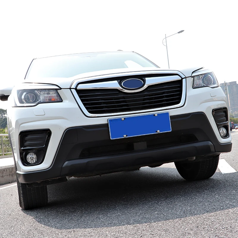 

2 PCS ABS Chrome Front Fog Lamp Light Cover Trim Decor Cover Case Sticker For Subaru Forester 2019-2021 Car Exterior Accessories