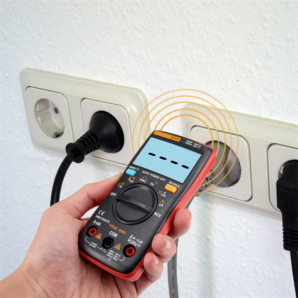 

ZOYI Digital Multimeter ZT109 ZT111 Auto Range 9999 Counts True RMS Current Voltage Capacitance Resistance Multimeter Tester