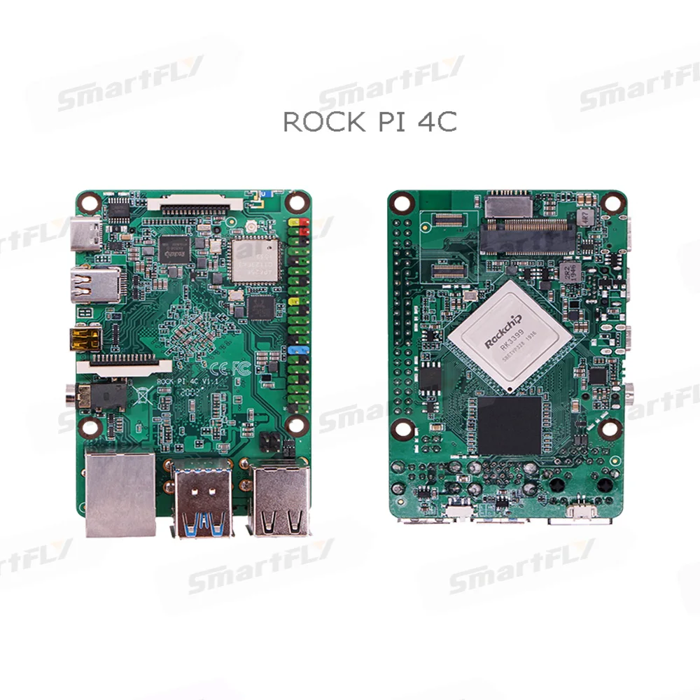 Компьютер ROCK PI 4C Rockchip RK3399 4 Гб LPDDR4 Mali T860MP4 SBC/одноплатный компьютер совместимый с
