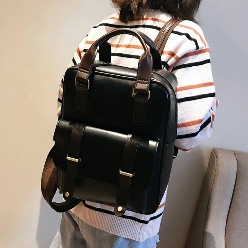 YBYT Ретро Большой Вместительный женский рюкзак для ноутбука высококачественный
