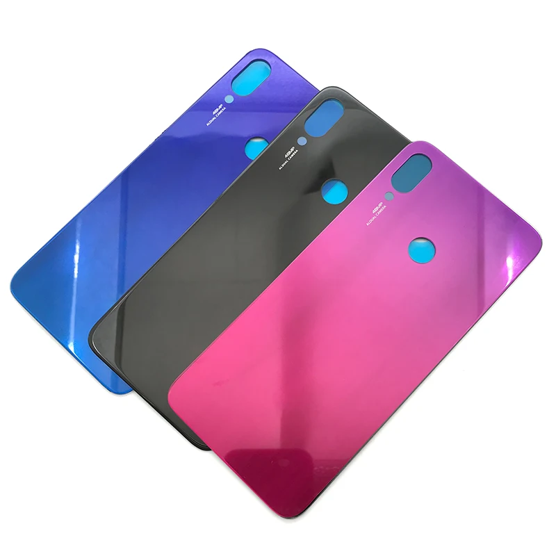 10 шт./лот задняя крышка батарейного отсека для Xiaomi Redmi Note 7 Pro + Adheisve|Корпусы и рамки