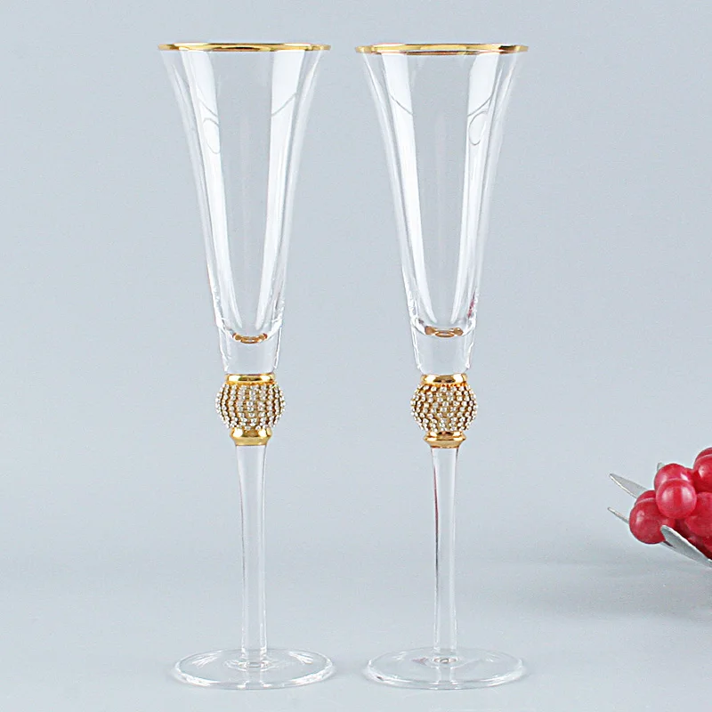 2 шт./лот бокал для шампанского стеклянная посуда вина сока коктейль свадебное