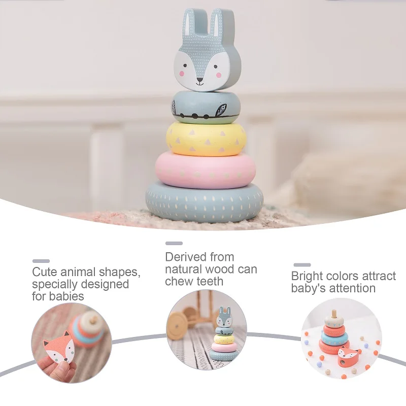 Строительные блоки цветная лиса креативные Обучающие игрушки игра в