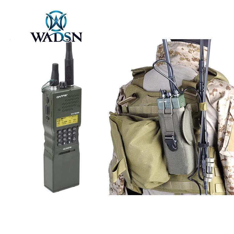 WADSN Tactical AN/PRC-152 Dummy Airsoft Radio Case Hunting CS Wargame TRI PRC 152 Radiotelephone Model Plastic For BAOFENG UV-3R