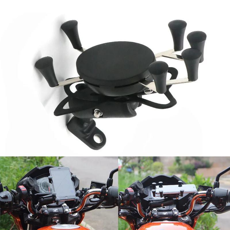 

360 degree adjustable Strengthen Motorcycle Phone Holder Mobile Phone Stand Support for iPhone7 6 6sPlus GPS Bike Phone Holder