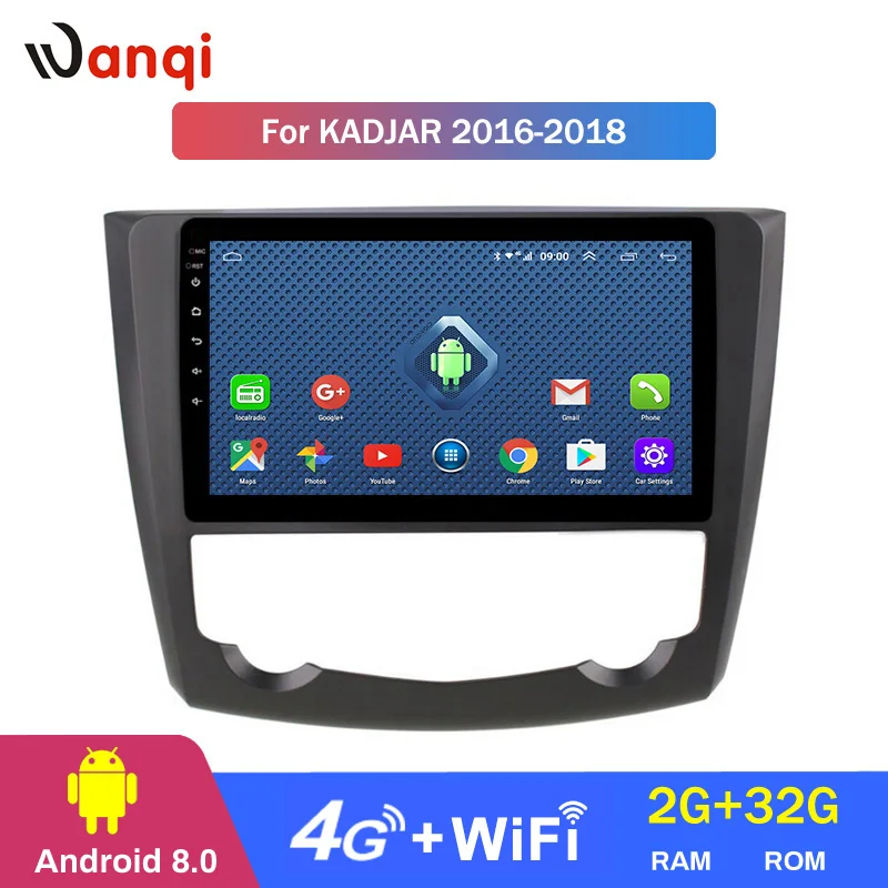 4G Lte 9 дюймов Android 1 авто радио GPS навигация дисплей для Renault Kadjar 2016 2017 автомобильный