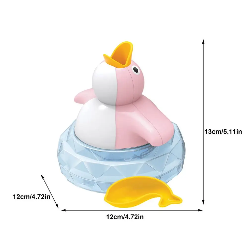 

Baby Bath Flashing Light And Spray Water Penguin Toys Baby Bathroom Toy With Luminous Music Bath Toys Floating Toys As Kid Gift
