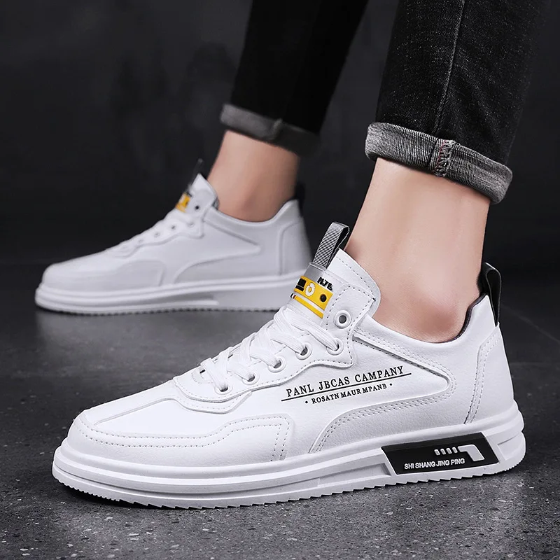 

Универсальные кроссовки корейской версии, Повседневная Белая обувь, роскошные брендовые высококачественные дышащие удобные мужские туфли