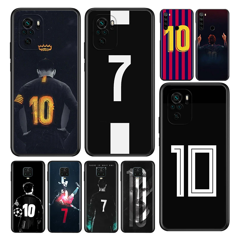 

Silicone Cover Number 10 Football For Xiaomi Redmi Note 10 10S 9 9S Pro Max 9T 8T 8 7 6 5 Pro 5A 4X 4 Phone Case