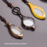 adjustable hanging neck presbyopia glasses men permanent magnetic portable reading glasses women full frame square gafas