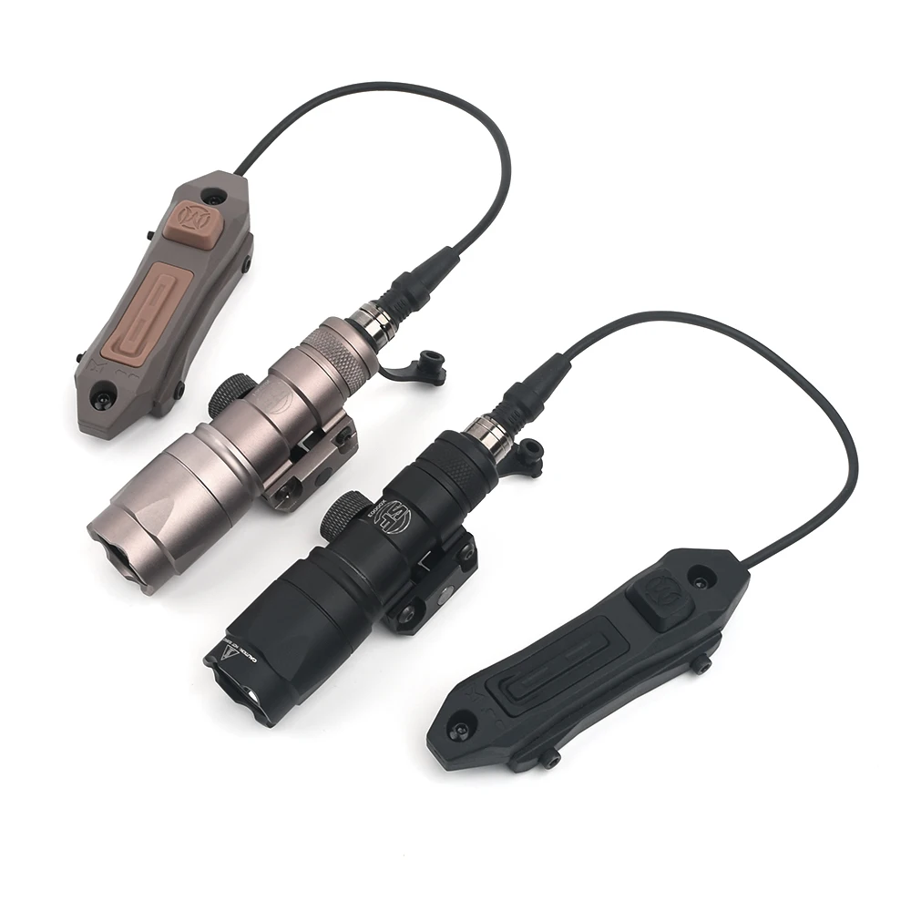 

Airsoft Surefir Mini M300B Scout Light 280 Lumens Tactical M300 M600 Dual Function Switch Plug Combo Set Fit Picatinny