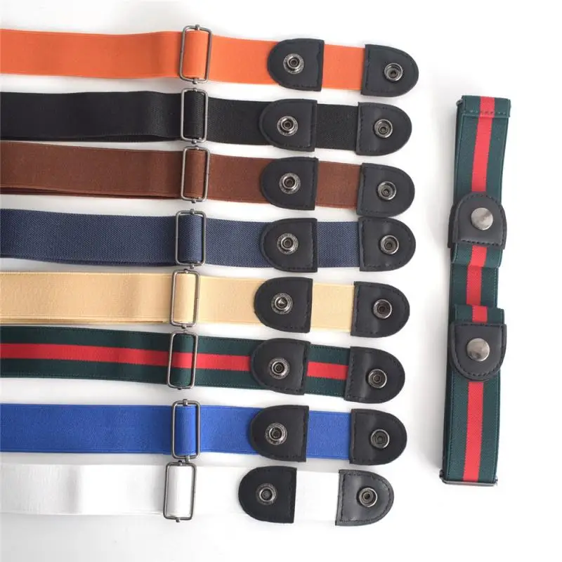 1 шт. ремень без пряжки эластичный Невидимый поясной для джинсов платьев