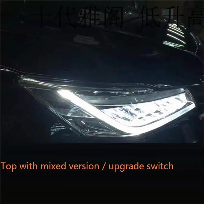 MODEL I Сигнальные Автомобильные светодиодные Drl Cob дневные ходовые наружные фары передние противотуманные задние Автомобильные фары в сборе 16 17 для Honda Accord - Цвет: MODEL I