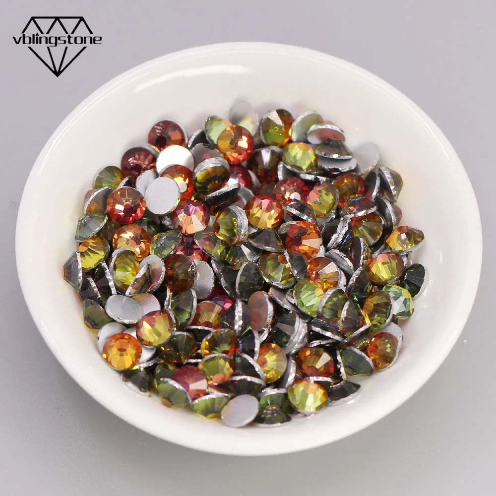 Стразы для дизайна ногтей с красным пламенем камни плоским основанием и