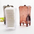 Акриловая коробка для хранения, органайзер для макияжа, ватные палочки, контейнер Qtip, Косметика для макияжа, хлопчатобумажная шкатулка для хранения драгоценностей