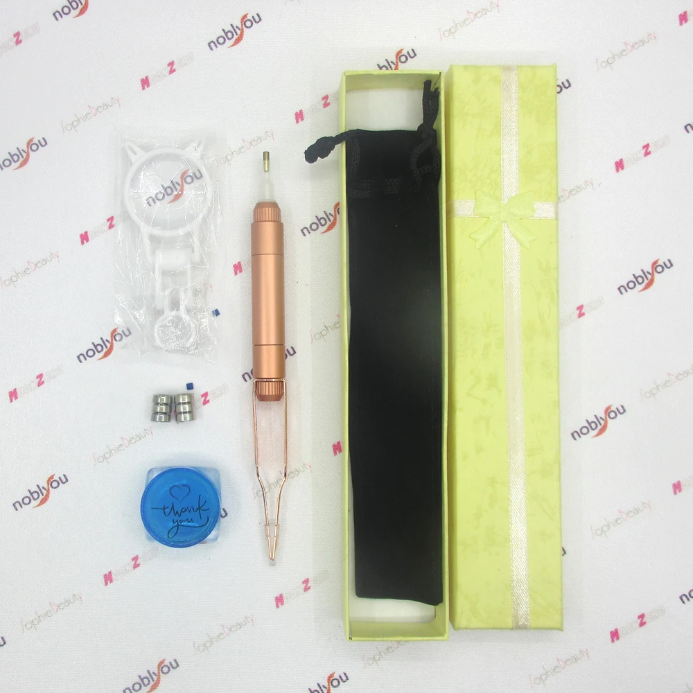 2021 Hot Style LEd Light Pen With Tweezers for Diamond Painting tools Embroidery Accessories Point Mosaic Tool Golden Pens | Дом и сад