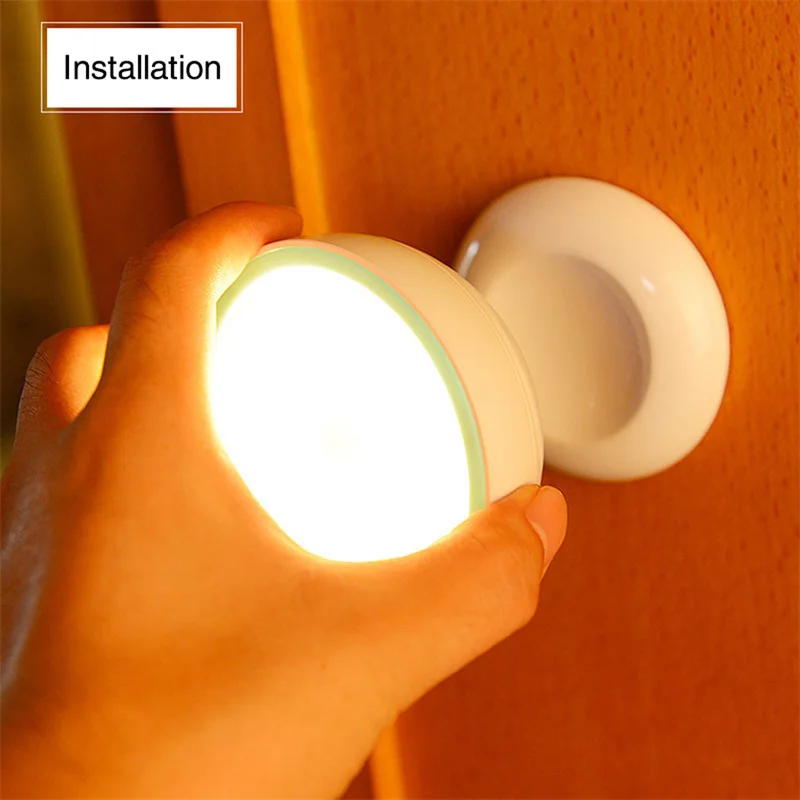 

Hot Sell Induction Night Light USB Rechargeable Motion Sensor Wall Lights Induction Lamp For Closet Corridor Cabinet Lighting