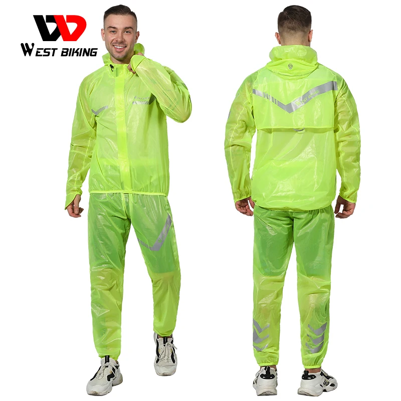 

WEST BIKING Waterproof Cycling Jacket MTB Bicycle Bike Rain Jacket Raincoat Outdoor Sport Windproof Cycling Clothing Equipment