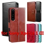 Чехол-книжка для Sony Xperia 1 III, защитный чехол для телефона, чехол для Xperia 1 III, кожаный чехол-книжка