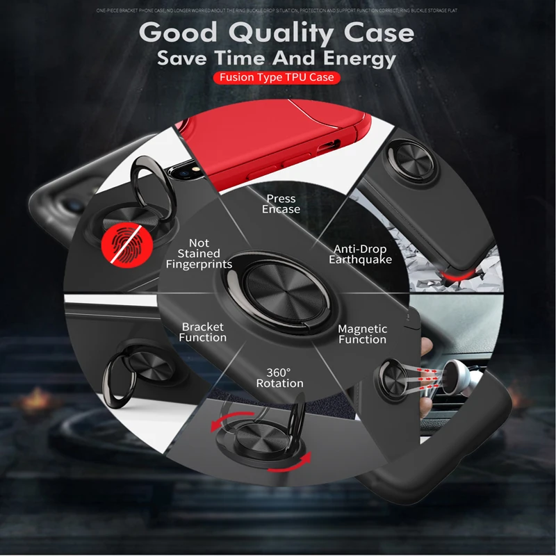 for huawei mate 10 lite case nova 2i mate10 lite business with finger ring magnetism holder phone back cover nova 2i coque free global shipping