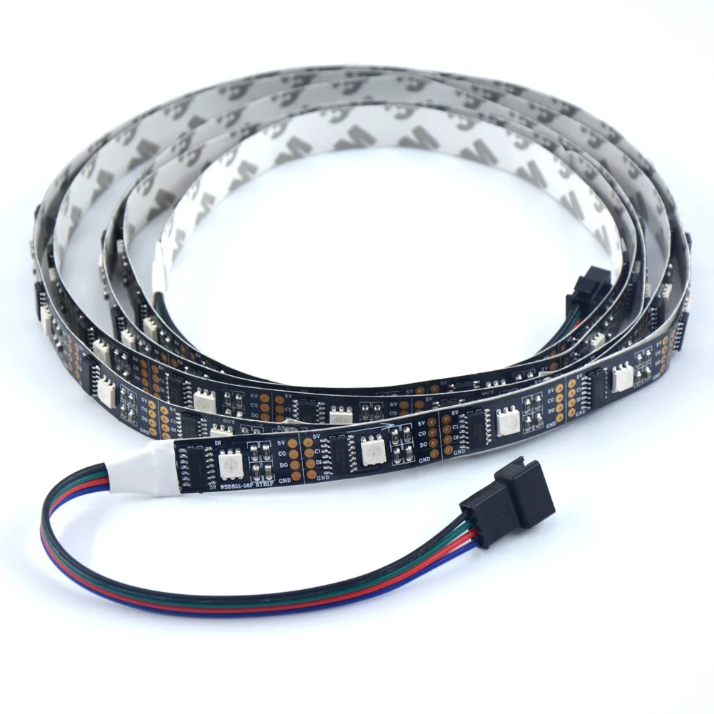 Светодиодная лента WS2801 32 светодиосветодиодный s/M 5050 RGB 5 в постоянного тока