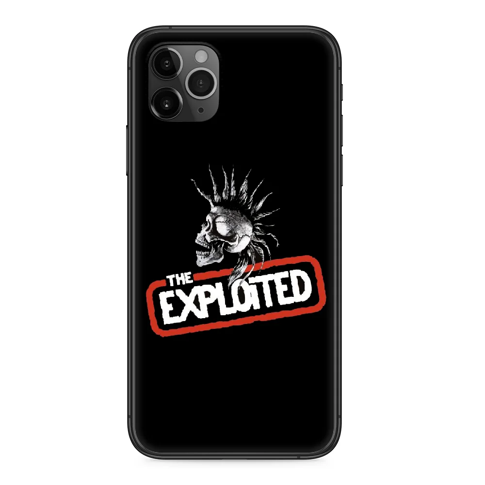 Жесткий чехол для телефона в стиле панк-рок iphone 4 4s 5 5S SE 5C 6 6S 7 8 plus X XS XR 11 PRO MAX 2020 black