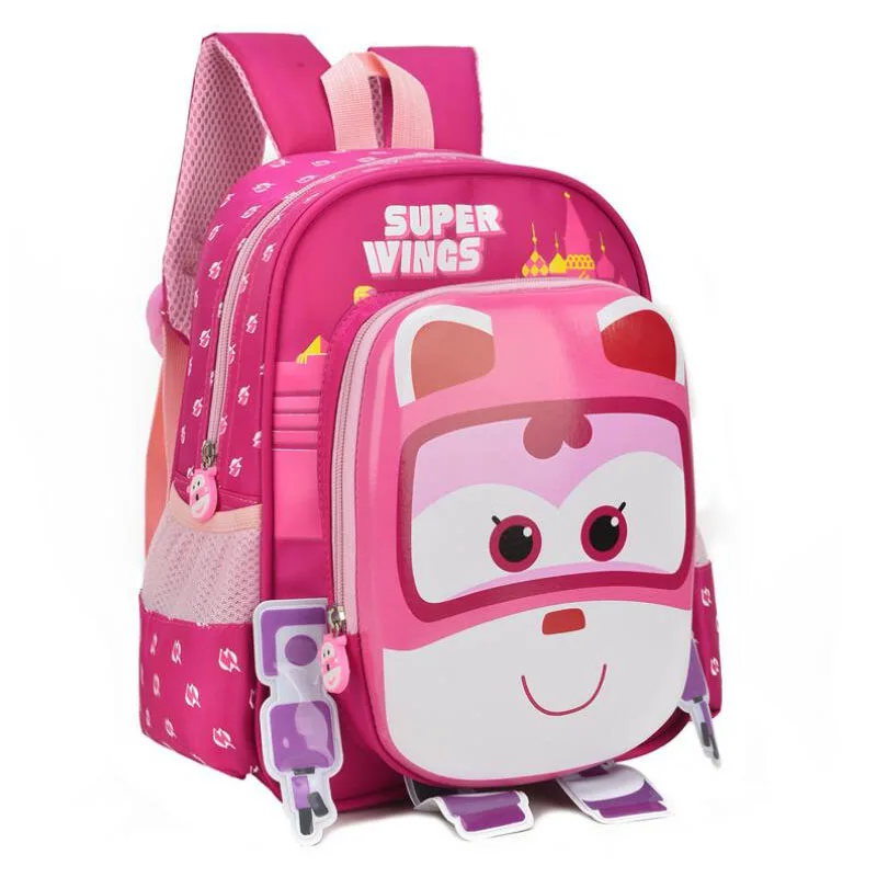 Ортопедический Детский рюкзак с 3D рисунком супер школьная сумка крыльями для