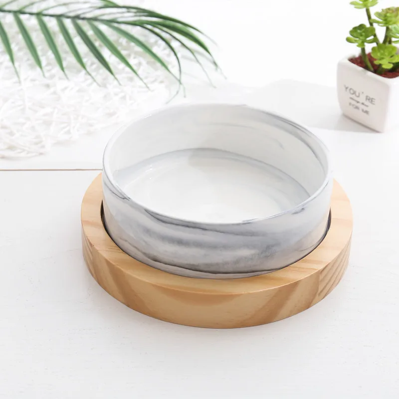 

Ceramic Pet Bowl Cat Puppy Feeding Supplies Double Pet Bowls Dog Food Water Feeder Dog Accessories Durable Multiple Color Option