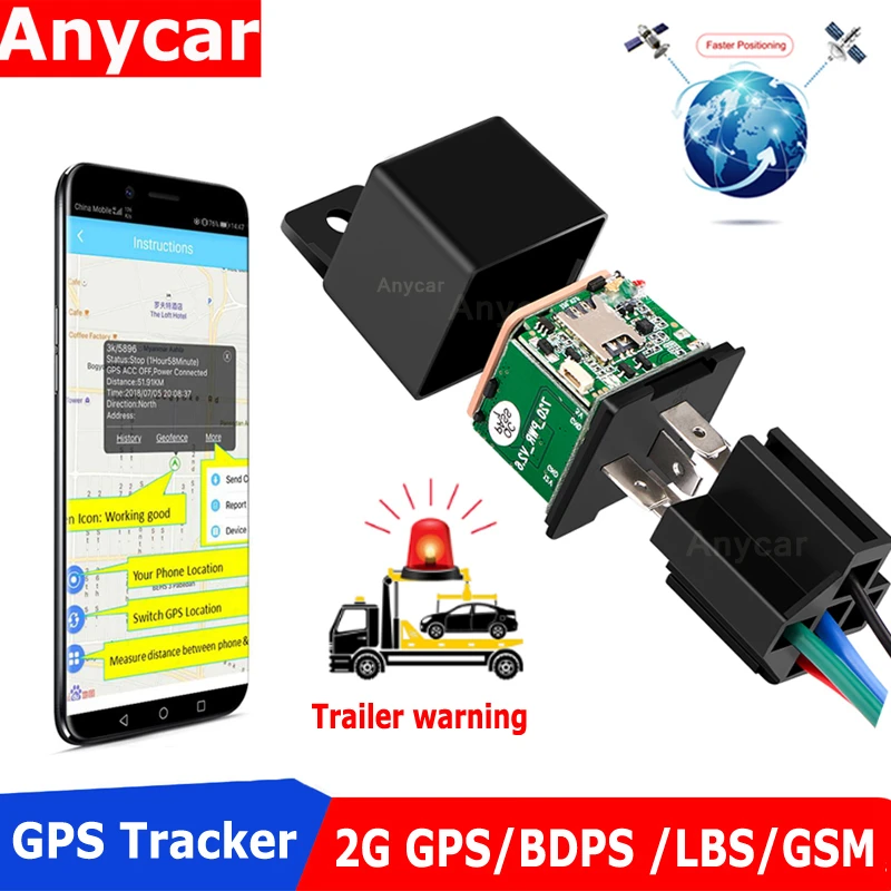 Автомобильный мини GPS Трекер MV730 скрытый дизайн Отключение подачи топлива