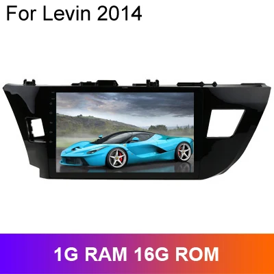 SINOSMART 2.5D ips Android 8,1 автомобильный Радио gps навигатор плеер для Toyota Corolla/Lewin 32EQ DSP, 4G ram опционально - Цвет: 1G RAM for Levin