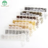 mixed size diy jewelry findings material beads cup earring hook jump ring hook pin box sets for jewelry making findings