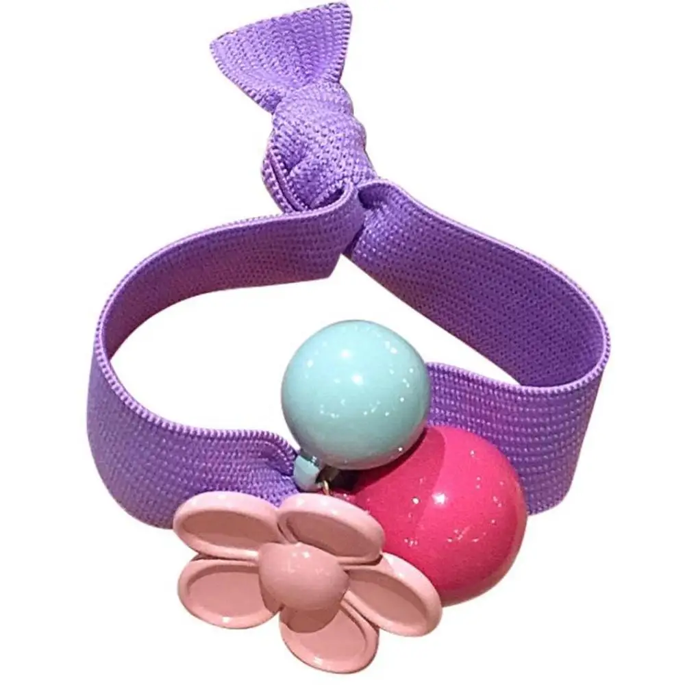 Candy color Hair Rope Head Color Flower Ball Headband Korean Fashion Tie Elastic High Quality Accessories | Красота и здоровье