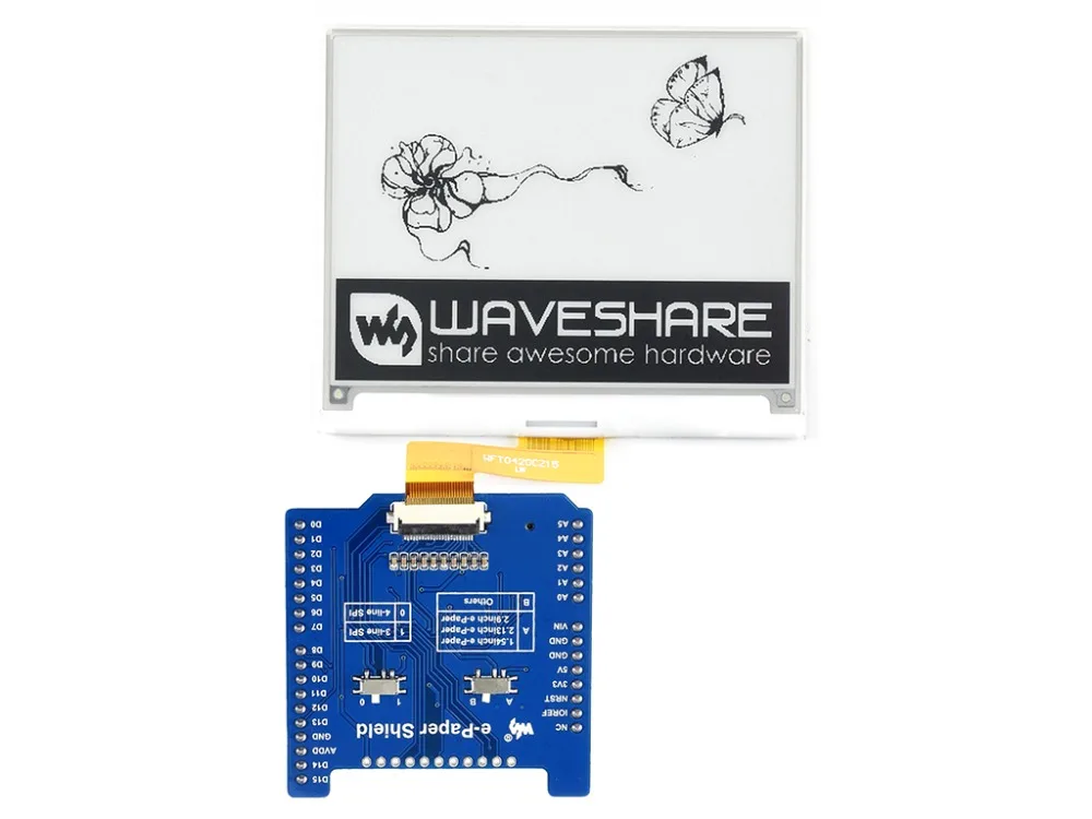Waveshare Универсальный защитный драйвер электронной бумаги для NUCLEO/Ard поддерживает