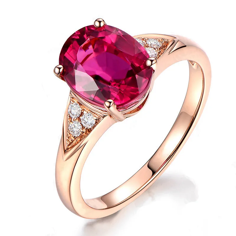 

BIJOX STORY 925 Sterling SilverEarrings Rings Necklace Bracelets for Women Jewelry Sets with Ruby Gemstones Wedding Wholesale