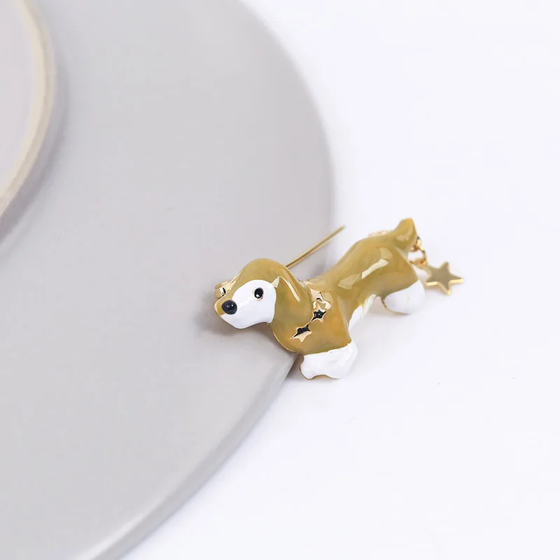 Новинка 2019 модная Милая стереоскопическая булавка в виде собаки эмаль корги