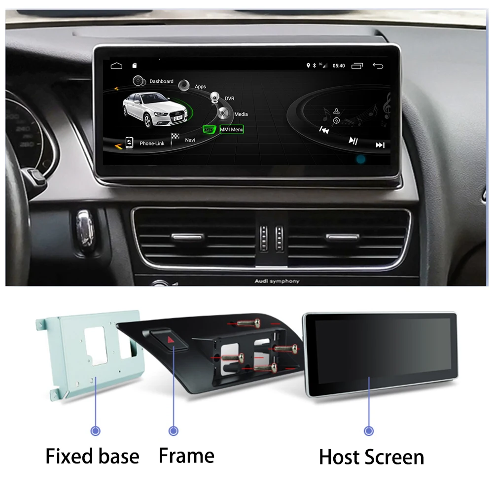 Автомобильный мультимедийный плеер стерео GPS DVD радио навигация Android экран MMI MIB