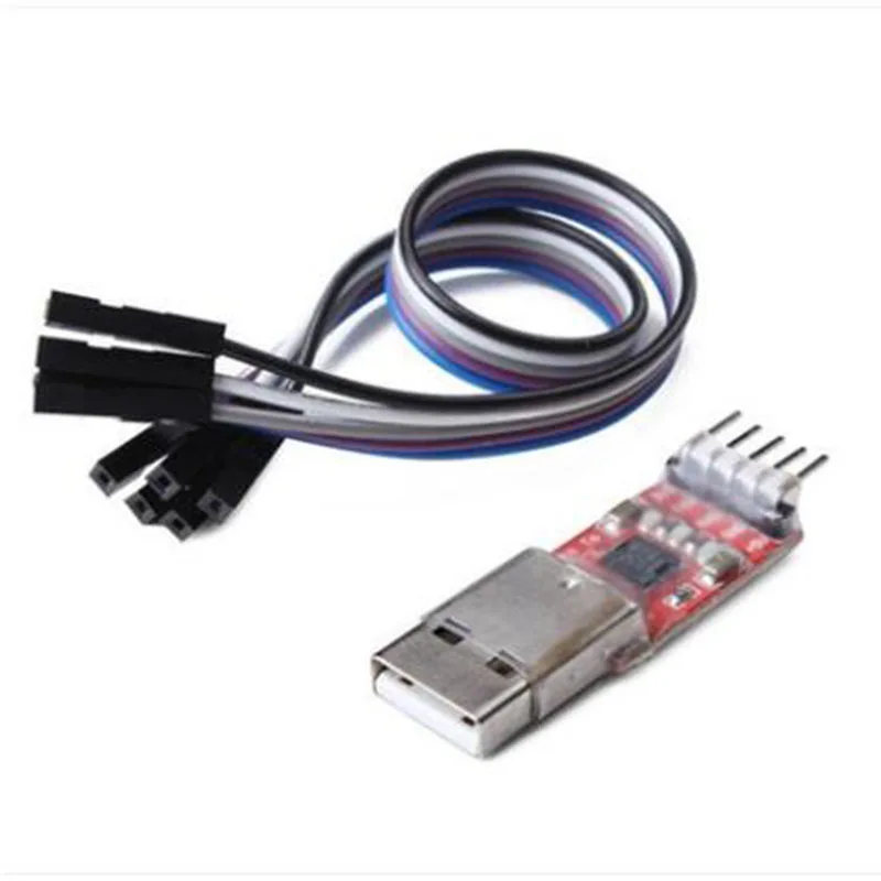 ANDK CP2102 USB 2 0 к ttl UART модуль 5Pin последовательный конвертер STC адаптер кабель красный