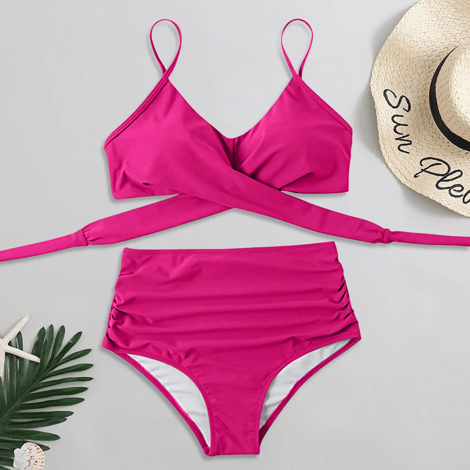 

bathing suit for women Sexy Soild Print sexy bikini set Push Up Bathing Swimwear High waist Swimsuit kostium kapielowy biquinis