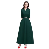 womens clothing 2020 new style for autumn and winter slimming over the knee by age slim waist hugging lady long sleeve knit