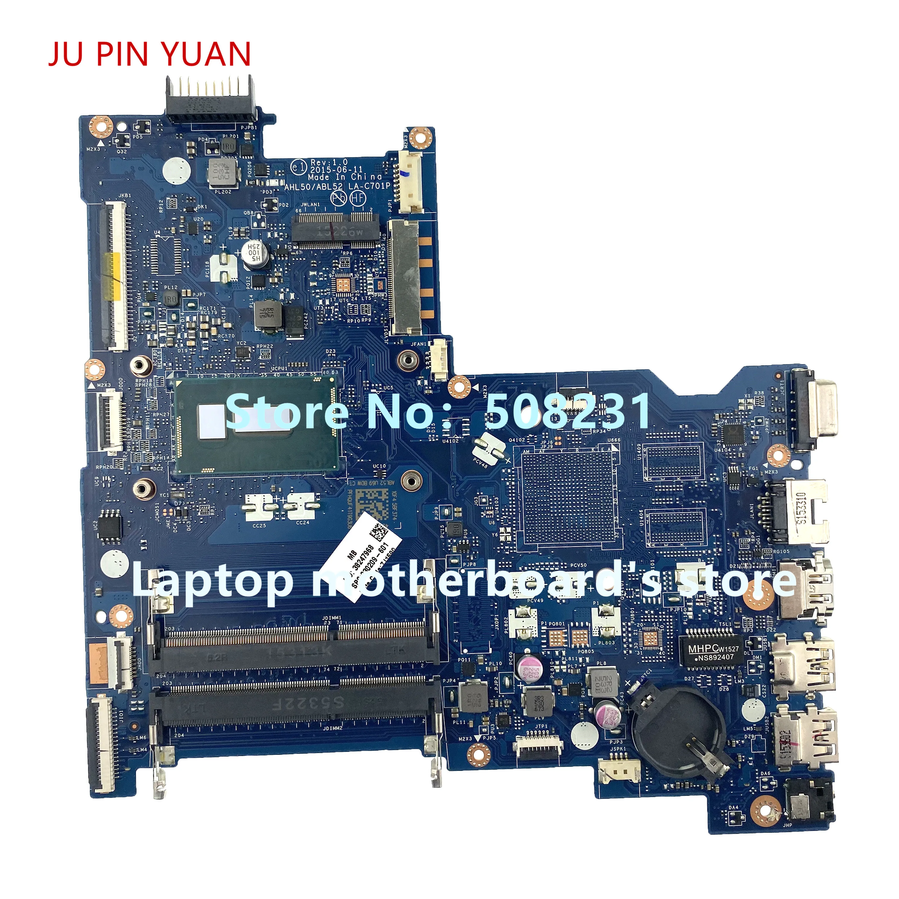 

Материнская плата для ноутбука HP 15-AC 250 G4 830209-001 830209-501 830209-601 AHL50/ABL52