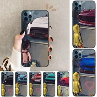 boy see sports car jdm drift phone cases for iphone 12 pro max case 11pro max 8plus 7plus 6s iphone xr x xs mini mobile cell fu