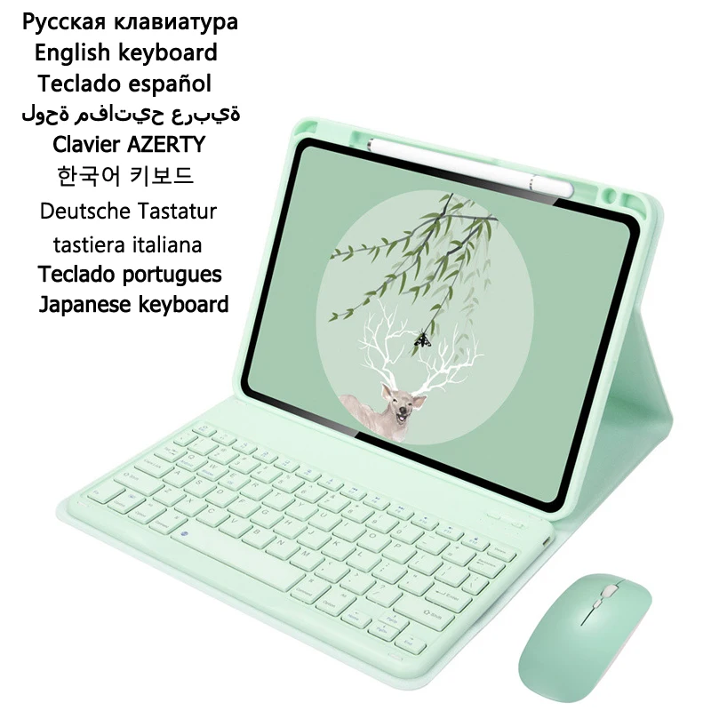 

Cover for Xiaomi Pad 5 Keyboard Case for Funda Mi Pad 5 Case for Teclado Mi Pad 5 Japanese Russian English Keyboard Cover Funda