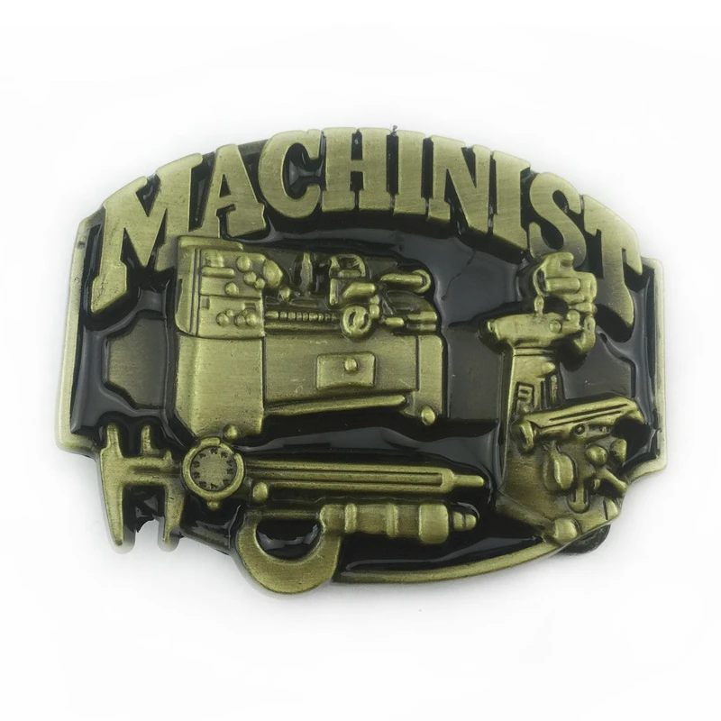 Пряжка для ремня Western MACHINIST мужчин металлические аксессуары бронзового цвета