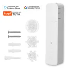 Умный двигатель Tuya WIFI для занавесок с бусинами, умный моторизованный телефон с аккумулятором