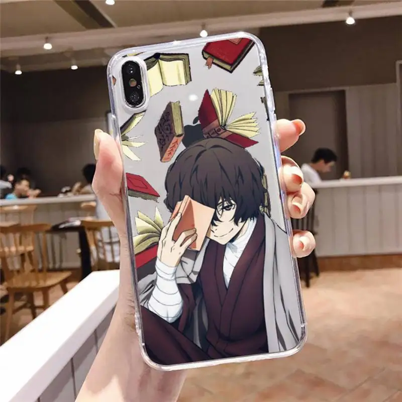 

Anime Bungou Stray Dogs Phone Case Transparent soft For iphone 5 5s 5c se 6 6s 7 8 11 12 plus mini x xs xr pro max