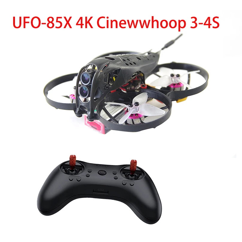 Гоночный Дрон JMT UFO 85X 85 мм 4K Cinewhoop 3 4S FPV RTF с контроллером полета SUPRA F4 1204 кв мотор T8S